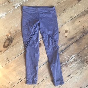 Purple athletic leggings